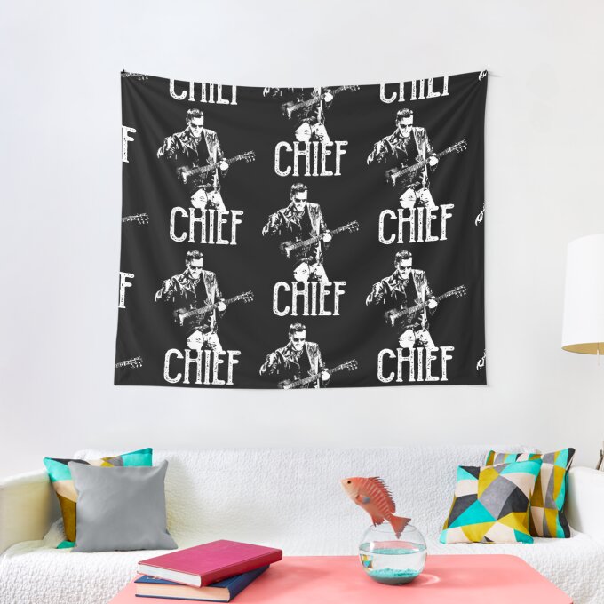 Chief Morgan Wallen Logo Tapestry