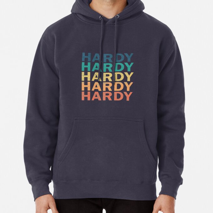 Hardy Retro Country Singer Name Hoodie