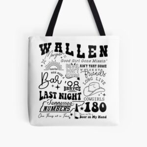 Morgan Wallen Bull Skull Western Country Music Tote Bag