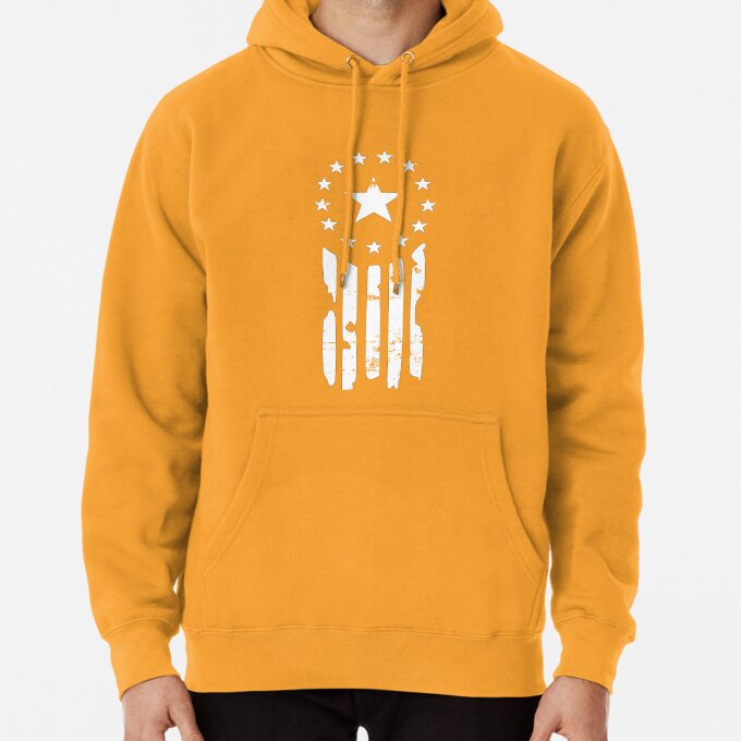 Vintage American Flag Patriotic Hoodie