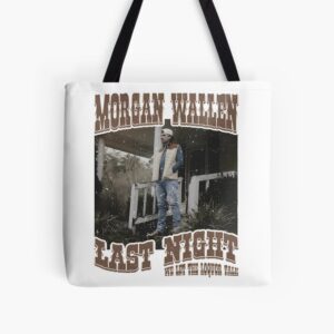 Vintage Morgan Wallen Western Cowgirl Country Shirt Tote Bag