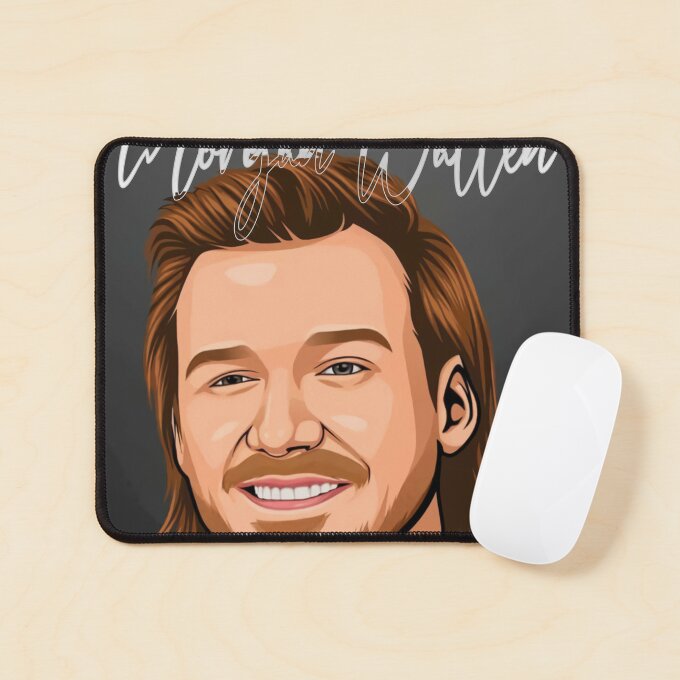 Vintage Smiling Morgan Wallen Country Mouse Pad