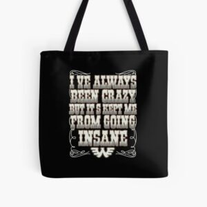 Waylon Jennings I've Always Been Crazy Country Music Outlaws Tote Bag